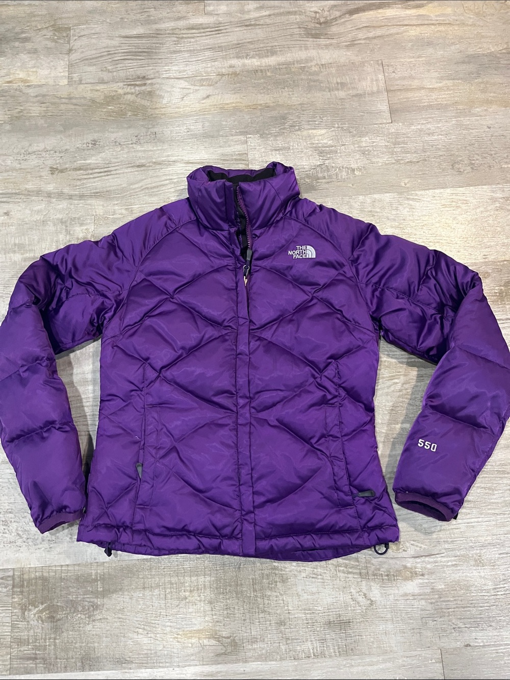 The North Face Women's Purple Quilted Insulated Puffer Jacket small